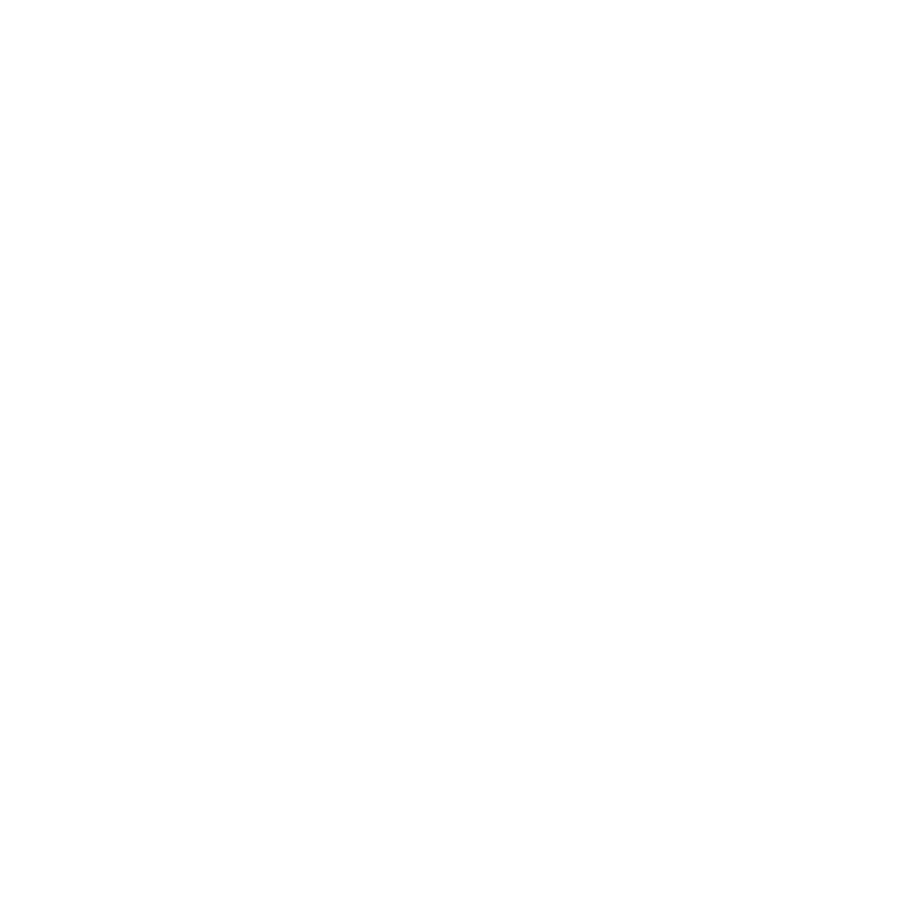 A white geometric design on a light gray background, featuring a jagged, circular sunburst shape partially overlapping a tilted rectangle.